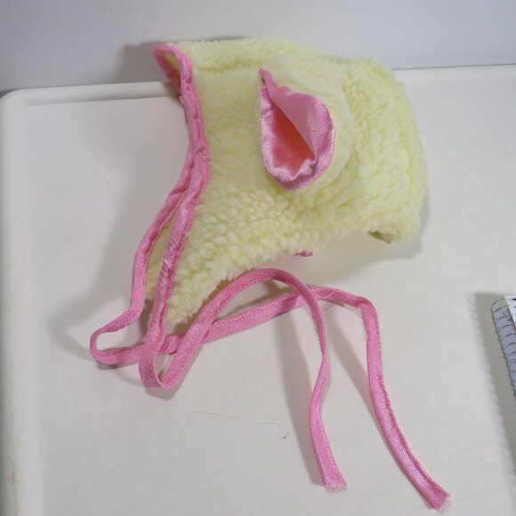 sheep lamb costume Hood hat cap with Floppy Satin ears & pipping Easter - Picture 4 of 14